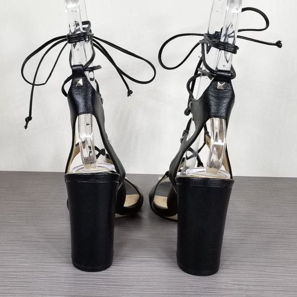 Ivanka Trump Black Strappy Heels - Picture 5 of 11